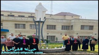 تمثال العذراء مريم “سيدة السلام” يرتفع فوق حديقة البطريركية