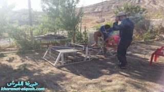 مجموعة شبابية تبدأ بتحضير عربة البابا نؤيل في بلدة القوش