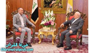 الدكتور نبيل جاسم رئيس شبكة الاعلام العراقي يزور االبطريركية