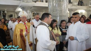 كنيسة مار كوركيس في القوش تحتفل بعيد قيامة سيدنا المسيح