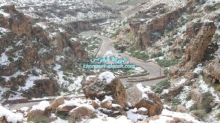 بالصور … الثلوج تغطي جبل القوش