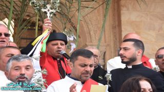 بمشاركة اهلها والمغتربين، بلدة القوش التاريخية تحتفل بمسيرة السعانين