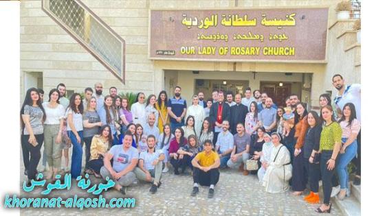 لجنة الشبيبة في بغداد تنظم لقاء مريمي في كنيسة سلطانة الوردية