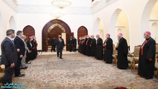 رئيس الجمهورية خلال استقباله البطريرك ساكو والاساقفة الكلدان : مكونٌ أصيل وإسهاماتهم بليغة الأثر