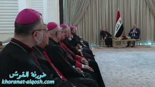 رئيس الجمهورية برهم صالح يستقبل الكاردينال لويس ساكو والاساقفة الكلدان