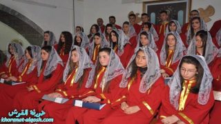 كنيسة مار كوركيس في القوش تحتفل بعيد القيامة في قداس الهي كبير