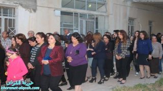 كنيسة مار قرداغ تحتفل برتبة غسل ارجل التلاميذ في القوش