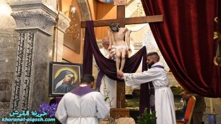 رتبة جمعة الآلآم و انزال الصليب و زياح القبر المقدس في بلدة القوش