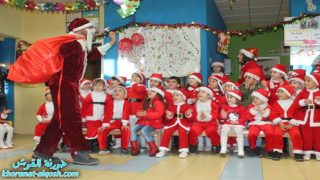 بملابس البابانؤيل، اطفال روضة بيت الملائكة للطفولة يحتفلون بأعياد الميلاد في القوش