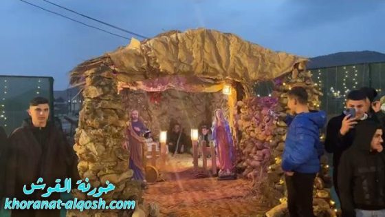 فيديو … تكريس و انارة المغارة وشجرة الميلاد في بلدة القوش