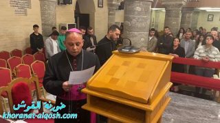 صلاة من اجل السلام وتكريس روسيا واوكرانيا لقلب مريم الطاهر في كنيسة القوش بسهل نينوى – العراق