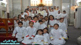 بالصور … اليوم الثالث من صوم الباعوث في كنيسة القوش