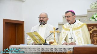 مار اميل نونا، مطران ابرشية استراليا و نيوزلندا يحتفل بالقداس الالهي في بلدته القوش