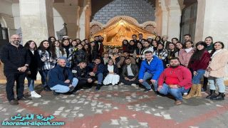 بمناسبة اعياد الميلاد، صلاة ميلادية لجوقة الروح القدس واخوية مريم في كنيسة القوش