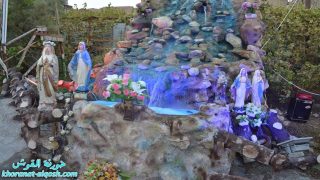 اهالي القوش يفتتحون تمثال العذراء مريم في احد احياء البلدة