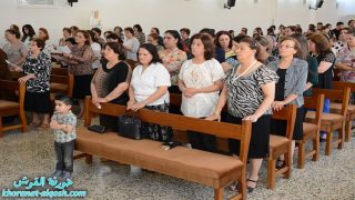 صلاة بركة القربان المقدس في كنيسة مار قرداغ في القوش