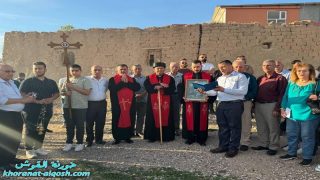 أبرشية القوش تحتفل بموسم شيرا مار عوديشو في قرية النصيرية للعام الثالث