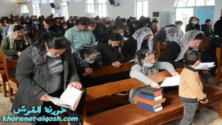 كنائس القوش تحيي قداس اليوم الثاني من صوم الباعوثة