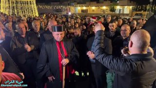 افتتاح مغارة الميلاد واشعال شجرة العيد في بلدة القوش بسهل نينوى