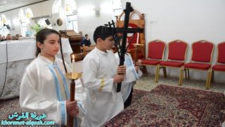 اخوية مريم في القوش تحيي مراسيم درب الصليب في كنيسة مار قرداغ للجمعة الخامسة