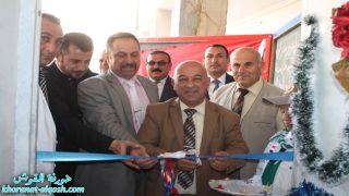 افتتاح المعرض الفني اليدوي في ابتدائية القوش الاولى للبنين