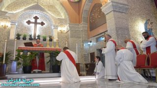 بسبب كورونا، كنيسة القوش تحتفل بخميس الفصح دون المؤمنين