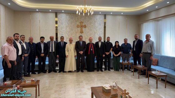 زيارة وفد فرع 14 للحزب الديمقراطي الكوردستاني لتهنئة سيادة المطران فيليكس سعيد الشابي