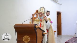 بالصور … بولادة الطفل المغارة…قداس الهي كبير في كنيسة مار قرداغ في بلدة القوش