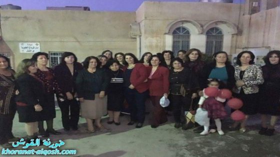 لقاء المرأة يحتفل بيوم المرأة العالمي في كنيسة مار قرداغ بالقوش