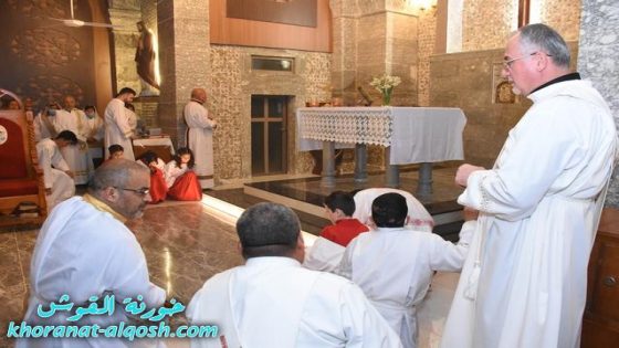 كنائس القوش تحتفل بقداس اليوم الثالث من صوم الباعوثة