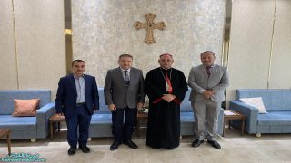 زيارة مدير عام شؤون المسحيين لدار المطرانية في القوش