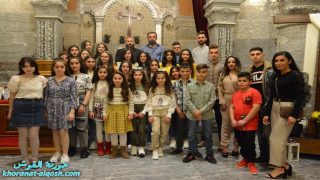 بالصور … كنيسة مار كوركيس تحتفل بقداس عيد القيامة في القوش