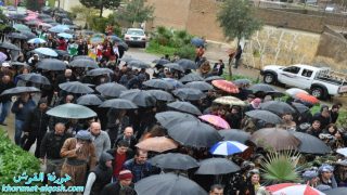 رغم الاجواء الممطرة، الالاف من اهالي القوش وسهل نينوى يحتفلون بعيد الشعانين في بلدة القوش