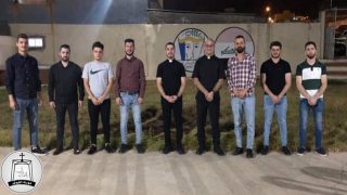 خوري كنيسة القوش يزور اتحاد الشبيبة الديمقراطي العراقي في القوش