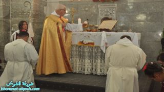 كنيسة مار كوركيس في القوش تحتفل بالقداس الالهي الكبير عشية عيد الميلاد المجيد
