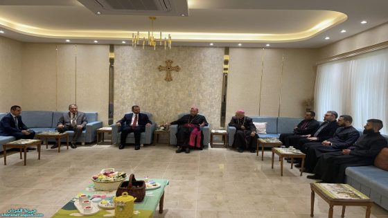 زيارة رئيس ديوان اوقاف المسيحيين والايزيديين والصابئة المندائيين الى دار المطرانية في القوش