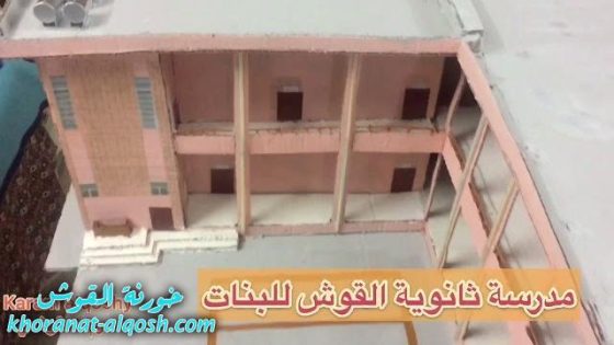 مواطن القوشي يصمم ويجسد مدرسة بالكارتون