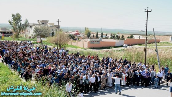 من كنيسة مار قرداغ نحو مار كوركيس، مسيرة السعانين بمشاركة المئات من اهالي القوش