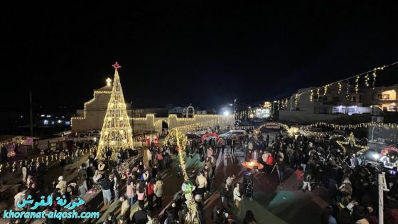 مهرجان الميلاد، افتتاح مغارة الميلاد والسوق الخيري في القوش