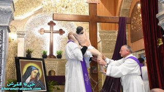 بالصور … كنيسة القوش تحيي مراسيم الطقسية لجمعة الآلام