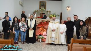 القوش : كنيسة مار قرداغ تحتفل بقداس عيد القيامة