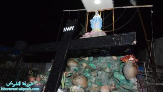 في القوش: صلاة تفسير الالام المسيح وحلول الظلام و مسيرة شموع في كنيسة مار كوركيس