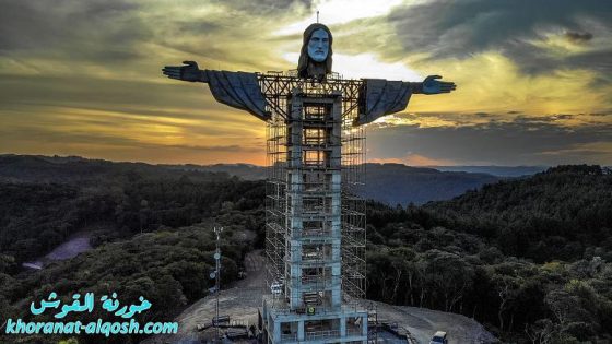 بالصور … قرية برازيلية تبني ثالث أكبر تمثال للمسيح في العالم