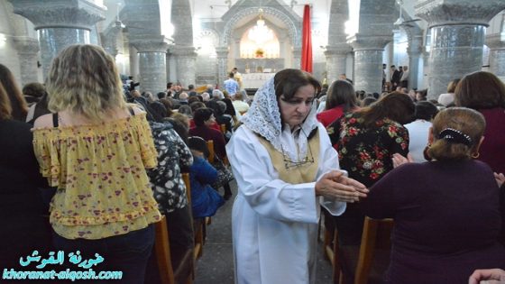 قداس احتفالي بعيد القيامة في كنيسة مار كوركيس بالقوش