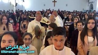 القداس الإلهي الكبير بمناسبة عيد القيامة المجيدة في كنيسة مار قرداغ – القوش