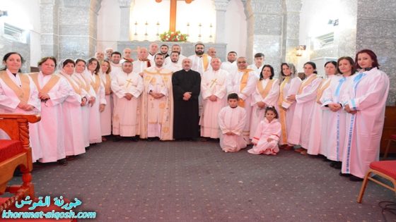 كنيسة مار كوركيس تحتفل بالقداس الاحتفالي لعيد الدنح في القوش