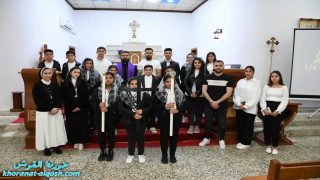 الجمعة الخامسة لرتبة درب الصليب في كنيسة مار قرداغ في القوش