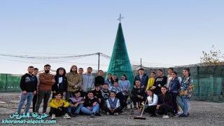 بالصور … المباشرة بتزيين ساحة الإحتفالات استعداداً لأعياد الميلاد ورأس السنة في بلدة القوش