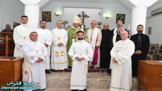 ابرشية القوش تحتفل بالرسامة القارئية والرسائلية للشماس ايفان لويس في جمبور