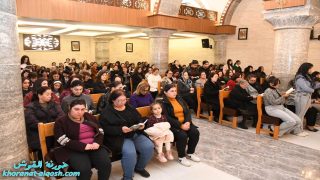 القوش تحيي الجمعة الثانية من الصوم الكبير برتبة درب الصليب في كنيسة مار كوركيس